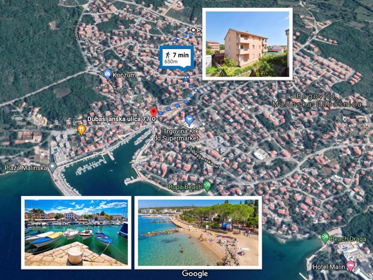 Apartments Dunja Malinska Dış mekan fotoğraf